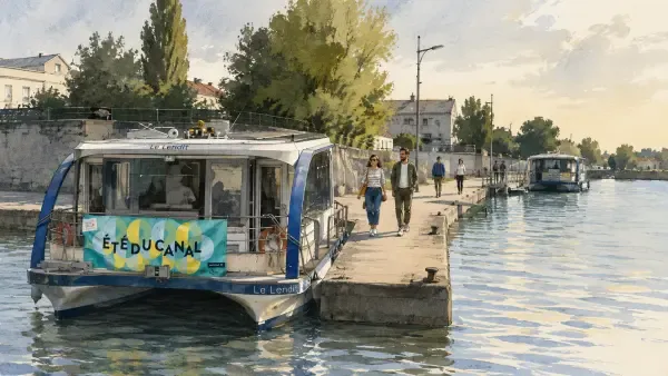 Navettes fluviales sur le canal de l’Ourcq