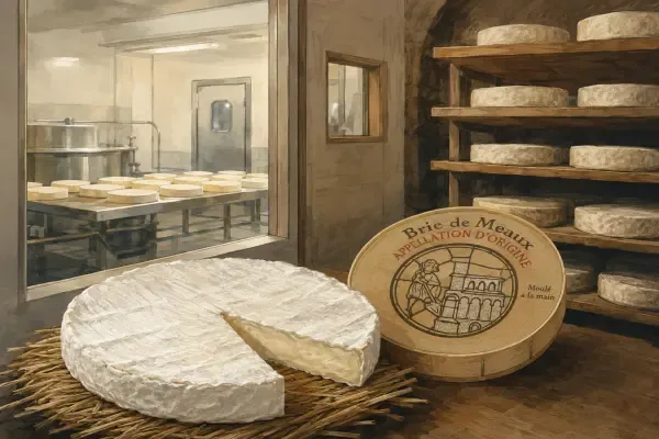 Illustration - Fabrication du brie de Meaux