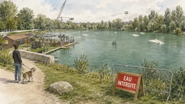 Illustration du lac principal de Sesquières