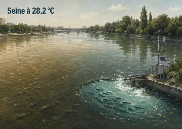 Seine chauffée sous surveillance en Île-de-France