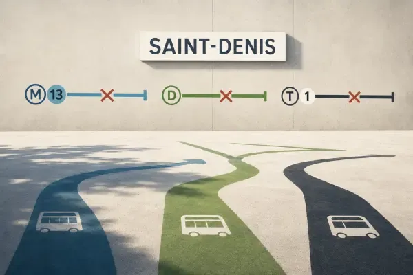 Illustration - Correspondances perturbées à Saint-Denis