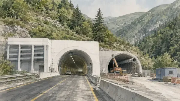 Illustration du tunnel de Tende