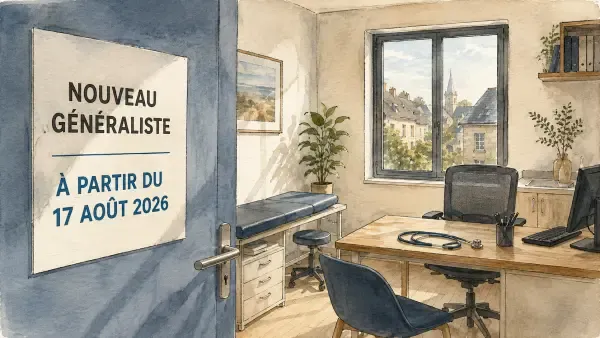 Illustration - Cabinet médical dans une salle municipale