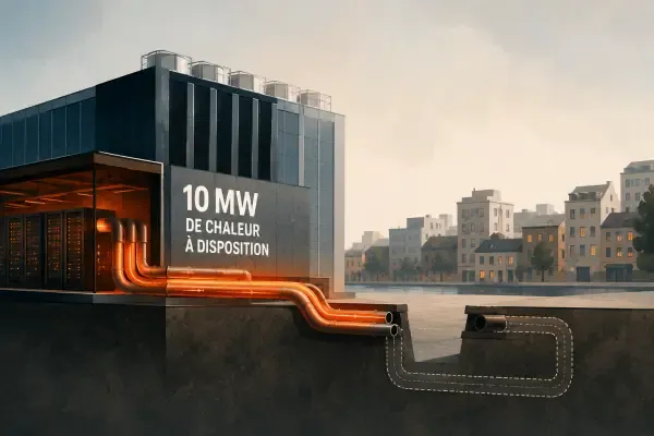 Illustration - Data center et réseau de chaleur
