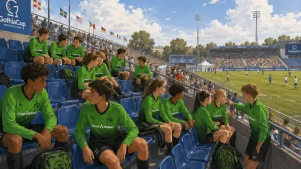 Jeunes footballeurs de Rambouillet en Suède