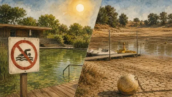 Illustration - Bassin biologique et wakepark fermés