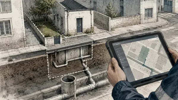 Contrôleur d’assainissement avec une tablette