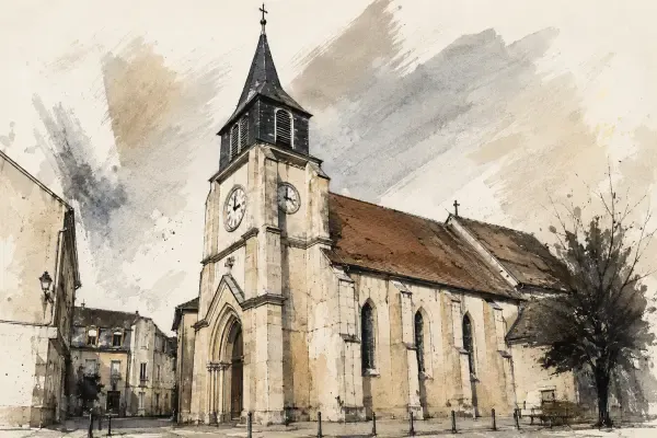 Illustration de l’église Saint-Roch fragilisée