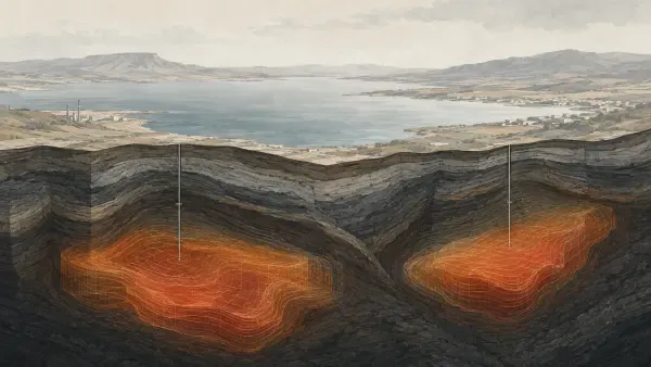 Coupe géologique sous l’étang de Berre