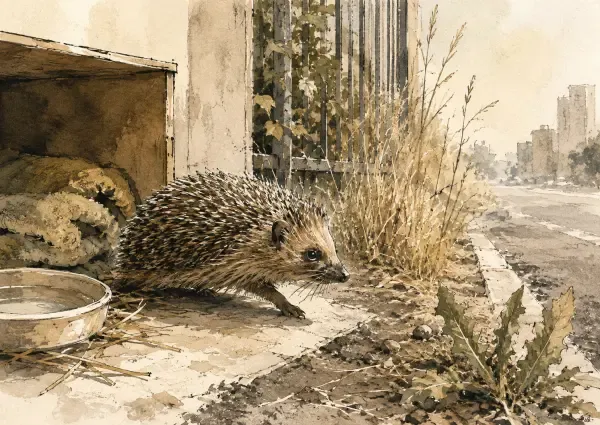 Illustration - Hérisson recueilli dans un jardin rueillois