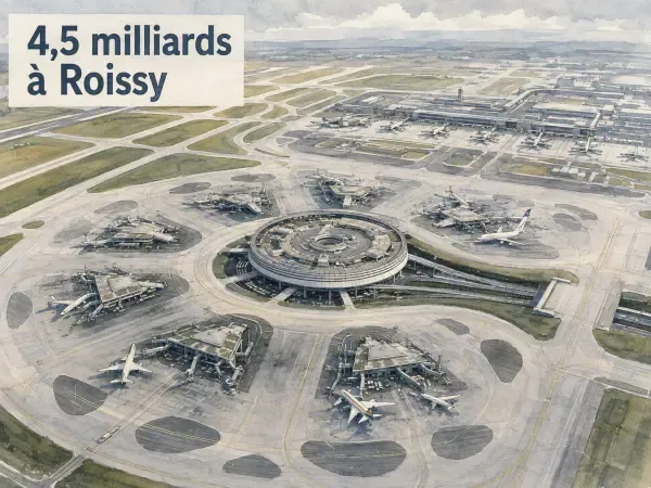 Illustration des trois aéroports franciliens