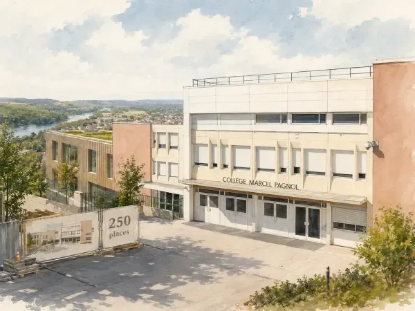 Illustration du collège Marcel-Pagnol rénové