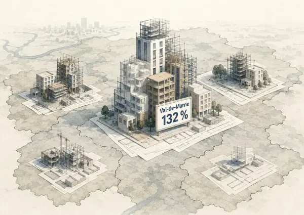 Illustration - Carte des autorisations de logements