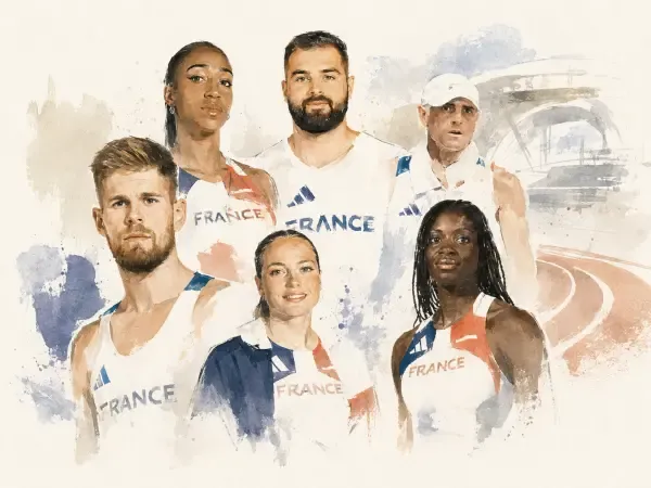 Athlètes valdoisiens sur une piste