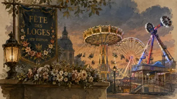 Illustration - manèges de la Fête des Loges