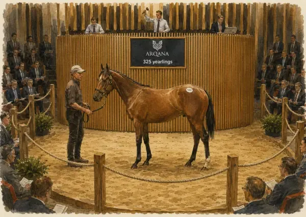 Illustration - Yearling présenté aux ventes de Deauville