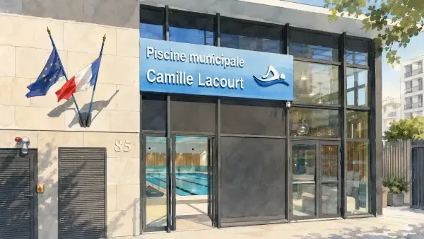 Illustration - piscine Camille-Lacourt à Courbevoie
