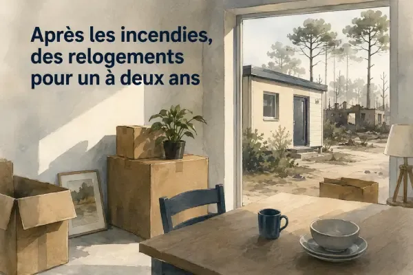 Illustration - Relogement après les incendies girondins