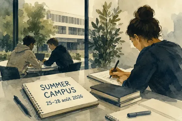 Étudiants sur le campus de Villetaneuse