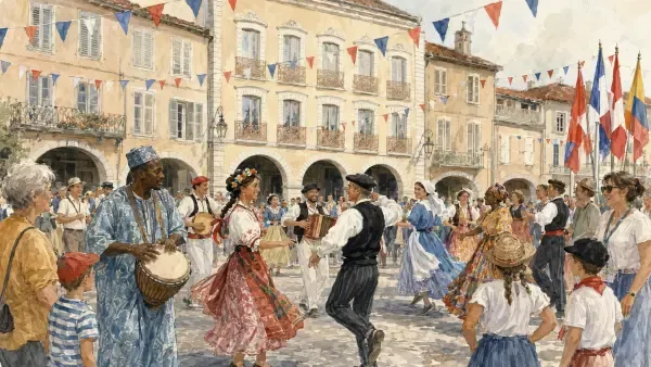 Illustration - danseurs de Folkolor à Montréjeau