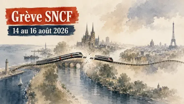 Illustration - Train Nomad en gare