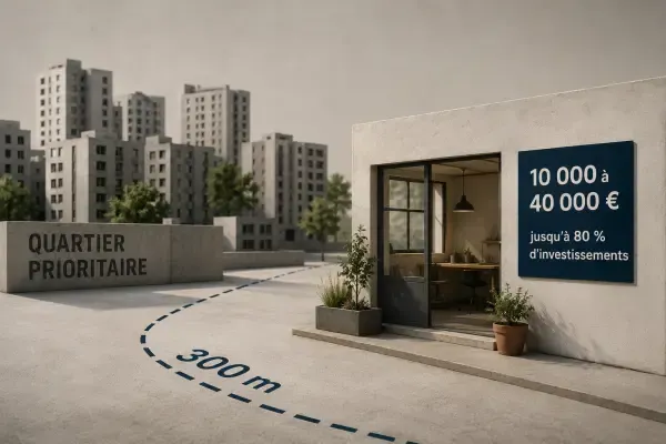 Illustration - Commerce près d’un quartier prioritaire