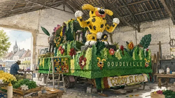 Illustration du corso fleuri de Doudeville