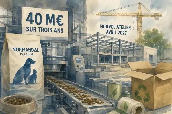 Illustration - usine agroalimentaire automatisée à Vire