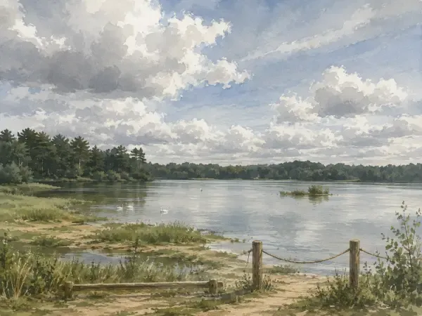 Illustration - Berges du Loing à Sorques