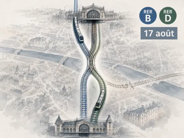 Illustration - RER sous Paris après travaux
