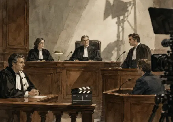 Tribunal lyonnais transformé en décor de cinéma