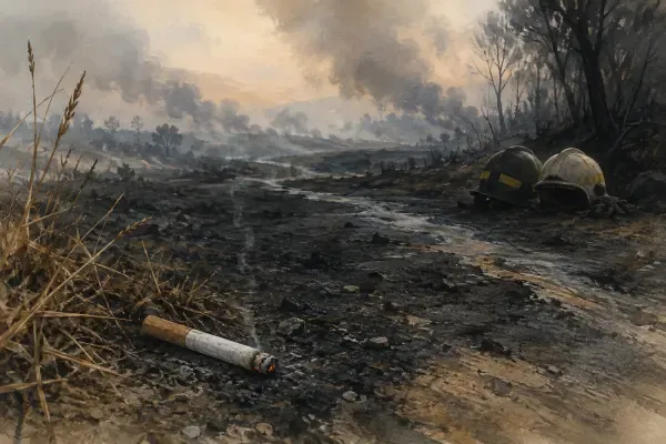 Illustration de l’incendie à Mérignac