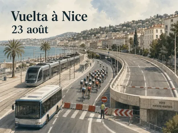 Illustration du passage de la Vuelta