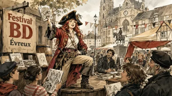 Illustration d’un festival de bande dessinée