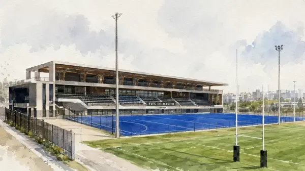 Illustration - Tribune historique du stade Yves-du-Manoir