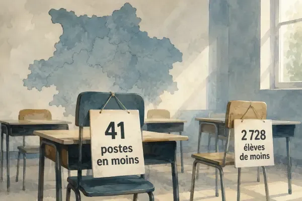 Illustration - école et carte scolaire