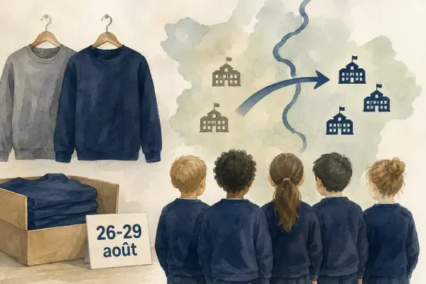 Illustration de tenues scolaires à Rillieux