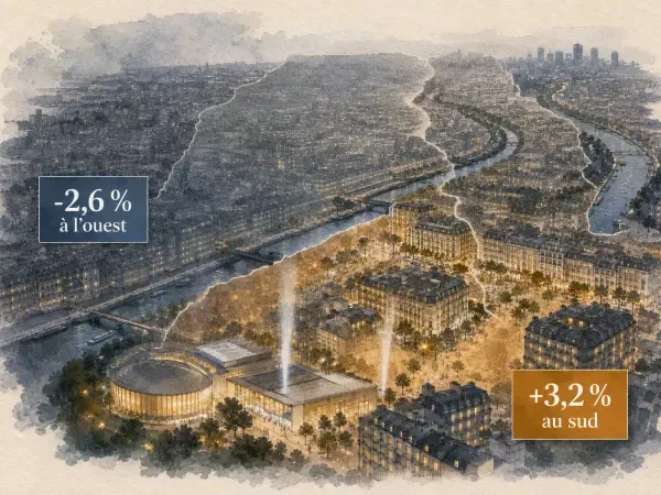 Illustration - hôtels et quartiers parisiens