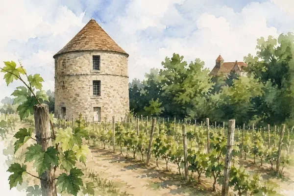 Illustration - Vignes de Vauhallan près de l’abbaye