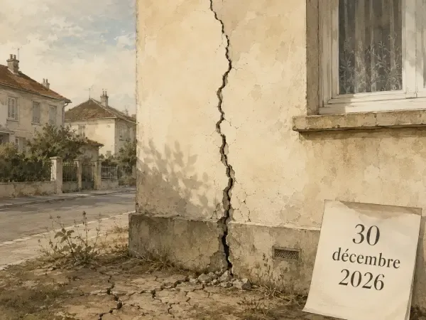 Illustration - fissures sur une maison