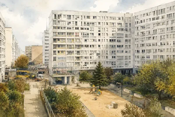 Illustration - immeubles de La Caravelle