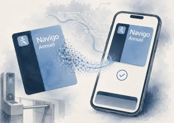 Illustration - Navigo sur iPhone en Île-de-France