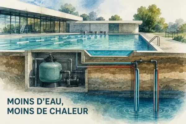Illustration - Piscine et installation géothermique