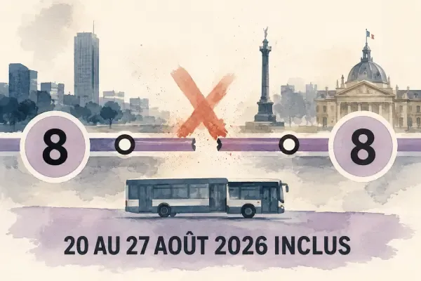 Illustration - Métro ligne 8 à Balard