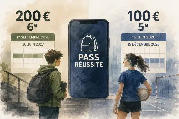 Illustration - carte numérique pour collégiens