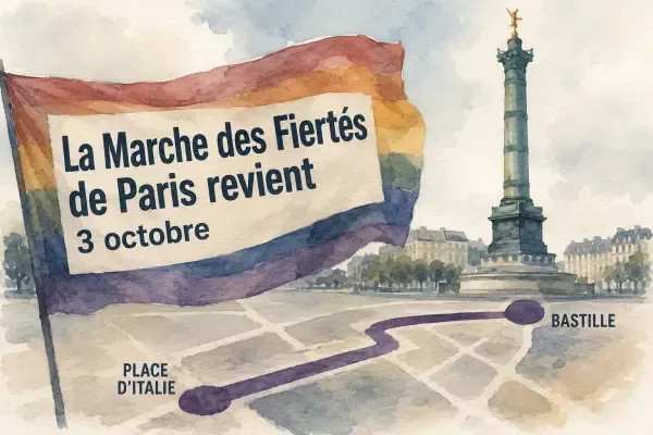Marche colorée entre Italie et Bastille
