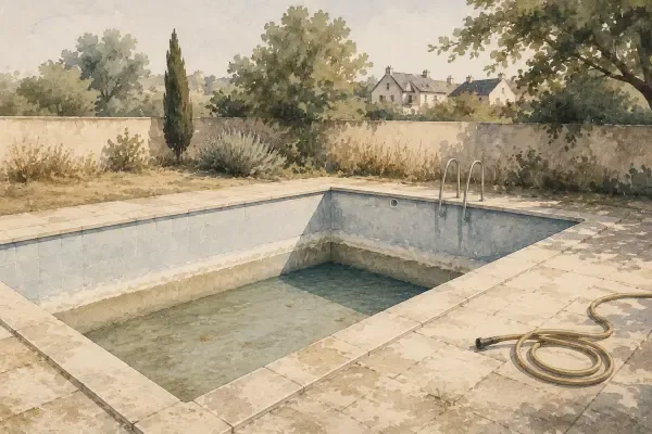Illustration - Sol sec et arrosoir