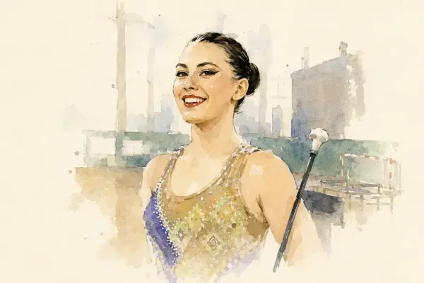 Illustration de twirling bâton à Vitry