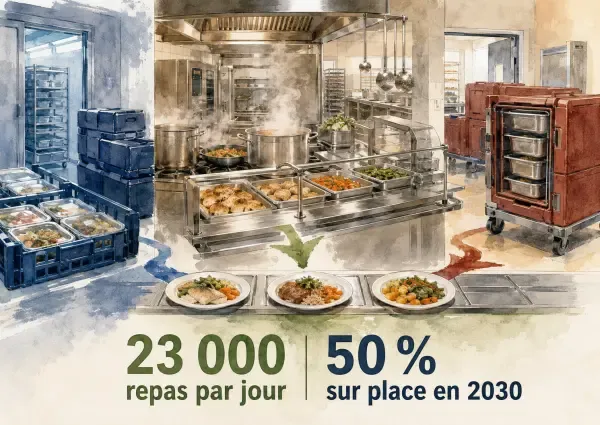 Illustration - cantine de collège