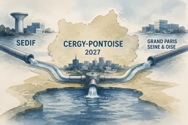 Illustration - réseau d’eau de Cergy-Pontoise